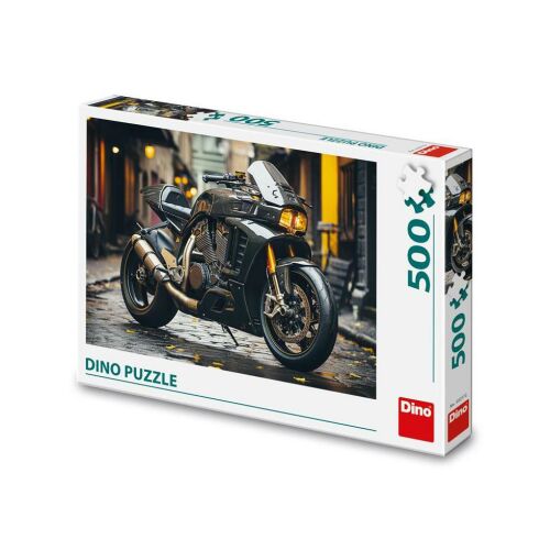 Puzzle Dino 500 dielikov - Motocykel na krabici