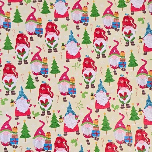Матова хартия за опаковане на подаръци, Дядо Коледа със сърце, топлия дух на празниците, 200х70 см 112594446