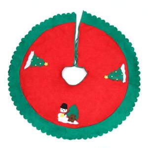 Flippy piros és zöld karácsonyfa alátét hóember és karácsonyfa mintával - Flippy