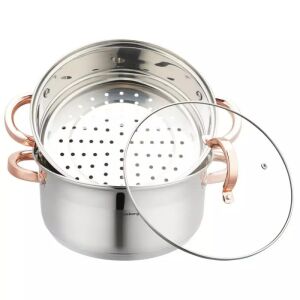 DAMPFTOPF KLAUSBERG 3 STÜCK 24CM KB-7734 ROSÉGOLD 112601770 - Klausberg