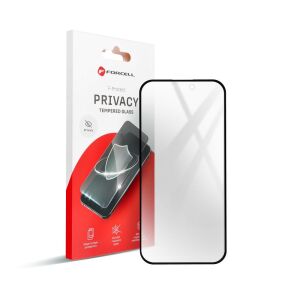 Forcell Privacy gehärtetes Glas Displayschutz für iPhone 14 Pro Max, schwarz - Forcell