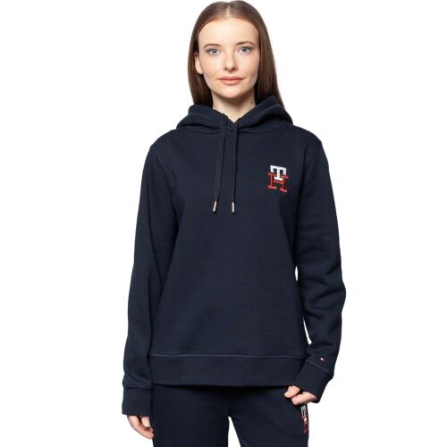 Hanorac Tommy Hilfiger pentru femei, bleumarin închis, cu logo brodat, mărime 2XL