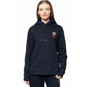 Hanorac Tommy Hilfiger pentru femei, bleumarin închis, cu logo brodat, mărime XL - Pulovere pentru femei