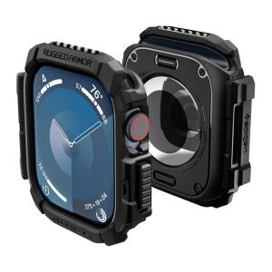 Spigen Rugged Armor Apple Watch Series 10 42mm Fekete Védőtok - Spigen