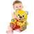 Baby playing with Clementoni Interactive Plush Bear - Macko Lacko, yellow, 30cm, sings, talks, teaches letters and numbers