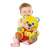 Baby playing with Clementoni Interactive Plush Bear - Macko Lacko, yellow, 30cm, sings, talks, teaches letters and numbers