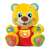 Clementoni Interactive Plush Bear - Macko Lacko, yellow, 30cm, sings, talks, teaches letters and numbers