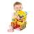 Baby playing with Clementoni Interactive Plush Bear - Macko Lacko, yellow, 30cm, sings, talks, teaches letters and numbers