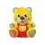 Clementoni Interactive Plush Bear - Macko Lacko, yellow, 30cm, sings, talks, teaches letters and numbers