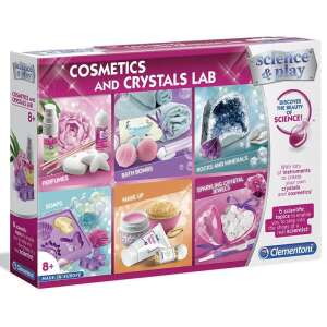 Clementoni 6in1 Joc de știință - Cosmetice și laborator de cristal pentru fete