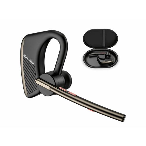 New Bee M50 Bluetooth headset tokkal, vezeték nélküli fülhallgató mobiltelefonhoz - New Bee