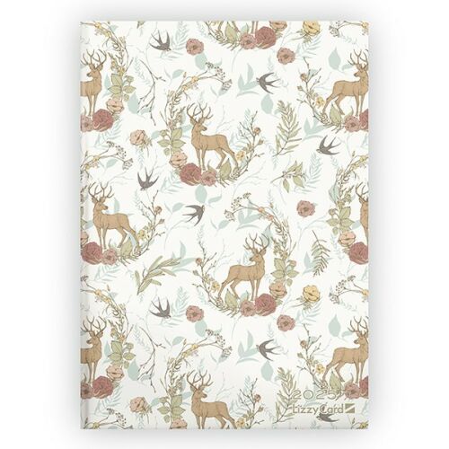 Határidőnapló LIZZY CARD Woods B/6 napi keménytáblás 2025. 112627753