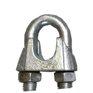 M14 drótkötél bilincs, horganyzott acél, drótkötelek rögzítéséhez - Kötélszorító bilincs
