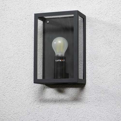 Eglo 94831 Alamonte 1 lampă de perete pentru exterior, negru-transparent, 1x soclu E27 49287381