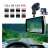Full HD car dash camera with rear view camera, silver, features and screen view
