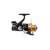 Kiyoshi KD5000 fishing reel, black and gold, 13 bearings, side view