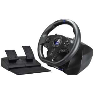 SUBSONIC Superdrive SV 750 Racing Wheel and Pedal Set for Xbox, PlayStation, PC, and Nintendo Switch - Gaming Steering Wheel