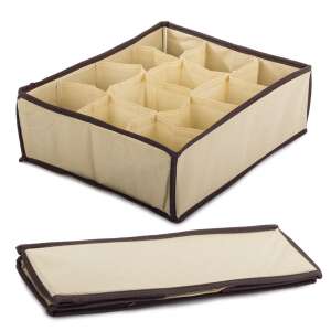 Beige drawer organizer with 12 compartments, 30cm x 25cm x 10cm - OEM Closet organizer