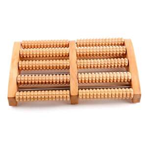 Rolă tradițională din lemn pentru masaj pentru picioare 2x5