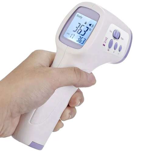 CK-T1501 digital infrared thermometer, non-contact, fast measurement, fever alert, hygienic, for body temperature