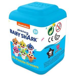 Pinkfong Baby Shark 3D puzzle radír, 6 különböző Baby Shark karakter radír, amelyek 3D puzzle-ként összeállíthatók - Nickelodeon