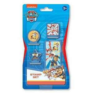 Set de ștampile Paw Patrol, 3 ștampile și o tampon de cerneală, pentru copii - Nickelodeon