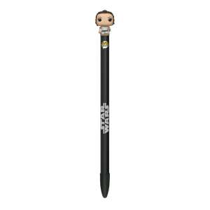 Funko Pop! Star Wars Rey pen, black pen with Rey figure on top - Funko