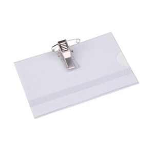 Névkitűző, csíptetővel és tűvel, 88x54 mm, VICTORIA OFFICE 122875795 - Okmány- & Kártyatartó