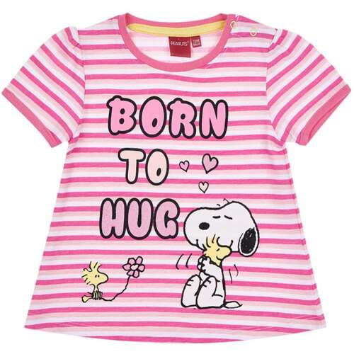 Snoopy rózsaszín csíkos kislány póló 39887499