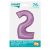Balon folie, Amscan, Numarul 2, 76cm, Violet 122929898