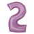 Balon folie, Amscan, Numarul 2, 76cm, Violet 122929898