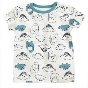 Dínós Fiú Póló - Fehér-Kék - Pamut 39887647 - Knot So Bad