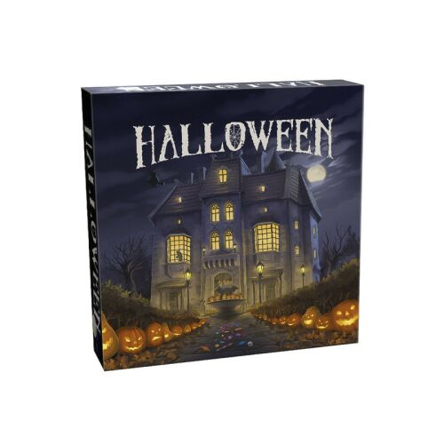 Halloween társasjáték, kísértetjárta házzal és tökökkel - Társasjáték
