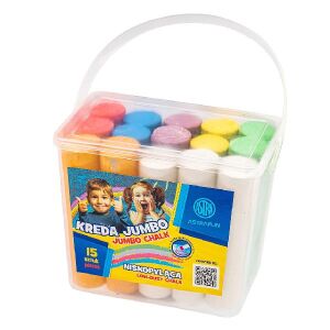 Jumbo Bucket Fun Kreide, 15 Stück, ASTRA 122975143 - Kreiden