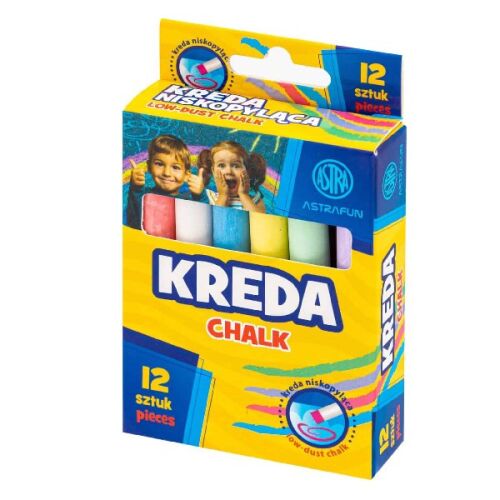 ASTRA FUN 12 darabos színes táblakréta készlet csomagolása - Astra