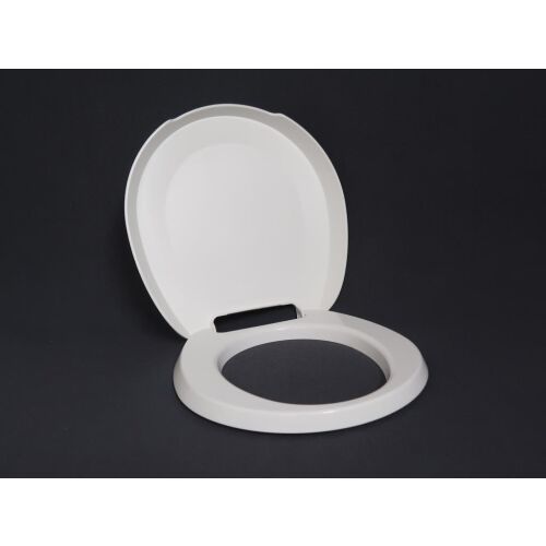 Fehér műanyag WC ülőke kültéri WC-hez