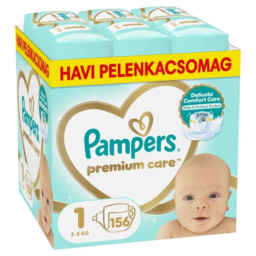 Pampers Premium Care mjesečni paket pelena 2-5kg Newborn 1 (156 kom)
 146266031
