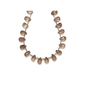 Füstkvarc fazettált csepp sűrű 7x10mm 119918366 - Ásvány