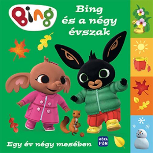 Bing és a négy évszak gyermekkönyv borítója Binggel és barátaival - Mesekönyv