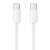 Cablu Xiaomi USB-C la USB-C, 1,5m alb
