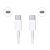 Детайл на конектора на кабела Xiaomi USB Type-C, Бял
