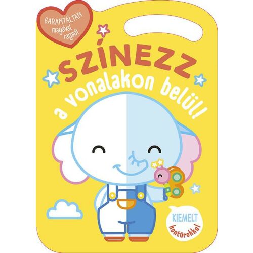 Színezz a vonalakon belül - Elefánt kifestőkönyv gyerekeknek - Kifestő foglalkoztató füzet