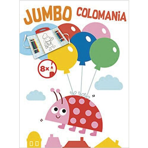 Jumbo Colomania Katica színezőkönyv 8 színes ceruzával gyerekeknek - Kifestő foglalkoztató füzet
