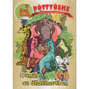 Pöttyöske Pónik az állatkertben színező borító - Gyermek & Ifjúsági könyv