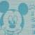 Bio pamut Disney Mickey ujjatlan #kék-bézs csíkos Rugdalózó 62 30460265}