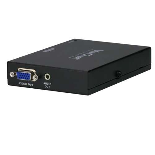 Aten VE170R VGA Extender prijímač s audio, čierny, bočný pohľad