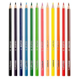 12 darabos KORES Triangular színes ceruza készlet - Kores