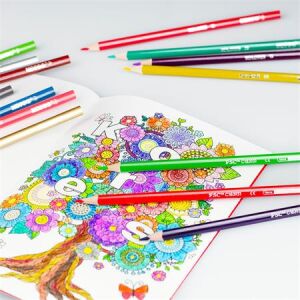 KORES Triangular Színes Ceruzák Használat Közben, Színezőkönyv, 36 Szín - Kores