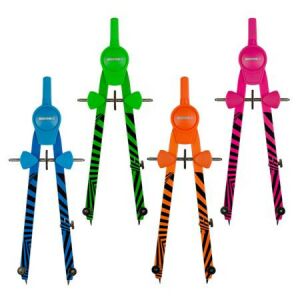 Körző készlet, precíziós, 3 darabos, KORES "Grafiko Neon", vegyes színek 122871966 - Kores