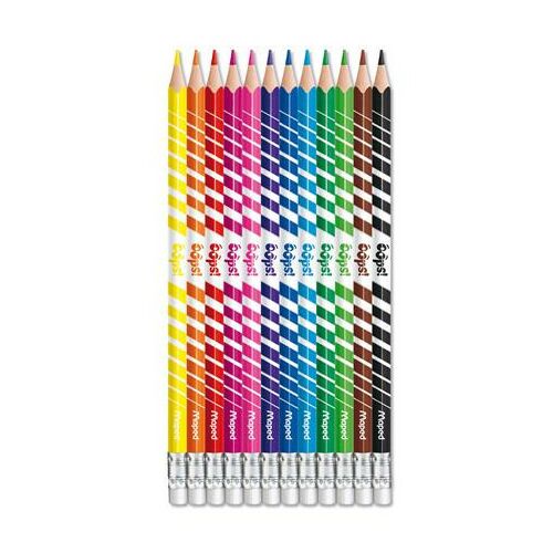Maped Color'Peps Oops! 12 darabos radírozható háromszögletű színes ceruza készlet